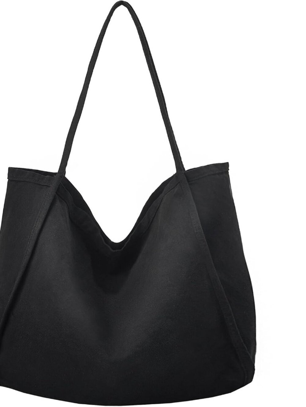 Casual Canvas Tote Bag for Women Large Slouchy Hobo Shoulder Bag for Work Travel